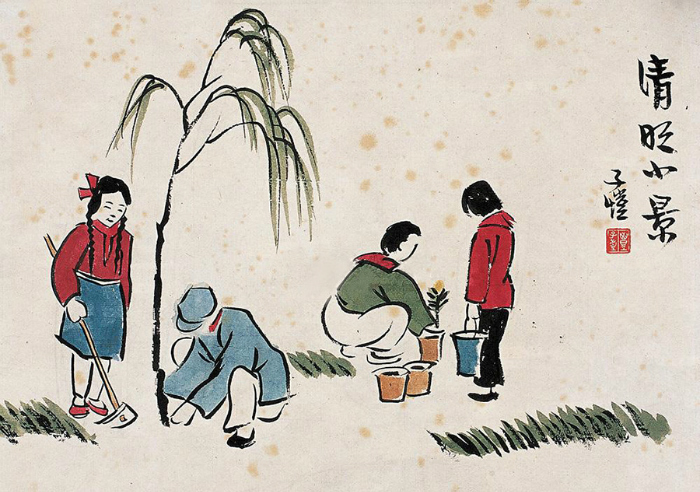 festival marked in chinese paintings(中国画里记述的清明节=