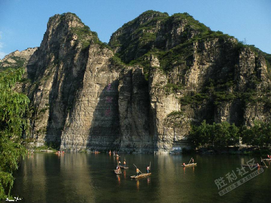 河北野三坡百里峡漂流 鱼谷洞 拒马河 清泉山大巴三日游