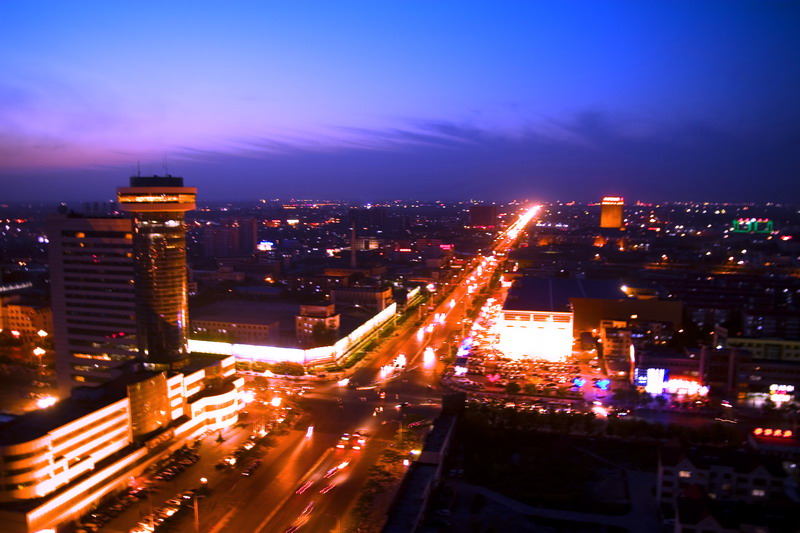 东营_夜色-西城_胜利社区_东营论坛_摄影天地