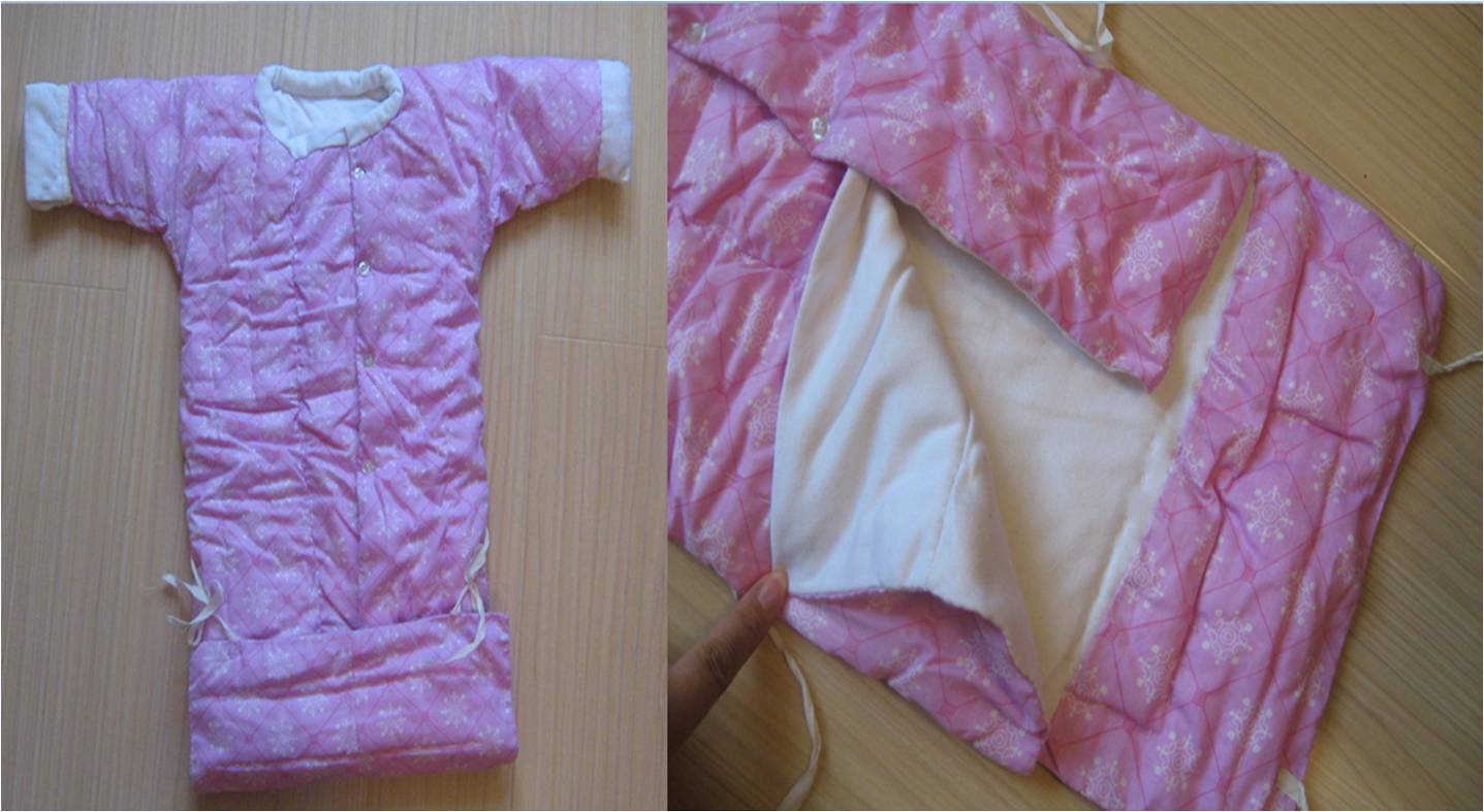 睡袋  新棉花 新新秋衣布做里子 纯棉花布做面子 手工缝的